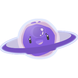 A ringed purple planet
